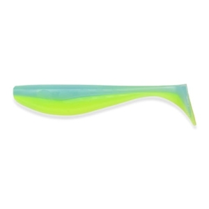 FishUP Wizzle Shad 5" #206 Sky/Chartreuse 4pcs