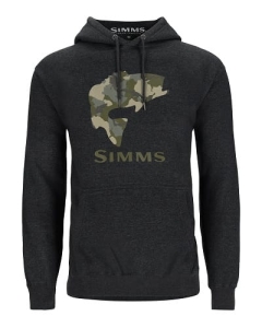 Simms Bass Fill Hoodody Charcoal Heather XL Sweatshirt