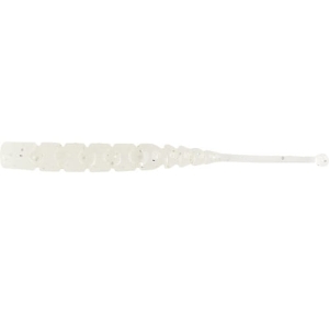 MUSTAD Aji Aji Worm Plu-Plu White Glow Glitter 5 cm 15 buc.
