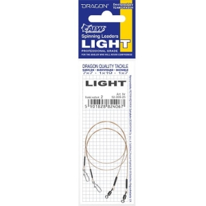 Dragon 1x7 Surflon leader 5kg Light 15cm 2buc.