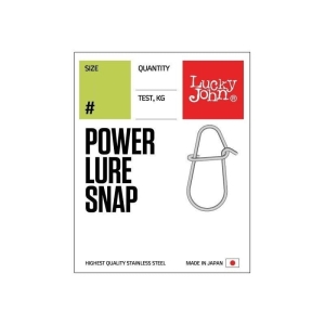 Agrafka Lucky John Power Lure Snap 35kg 6szt #003