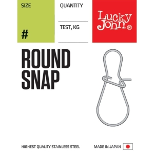 Lucky John agrafki LJ Round Snap 10 buc. - #001