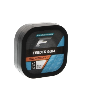 Amortizor Flagman Feeder Gum negru 10m - 0.60mm