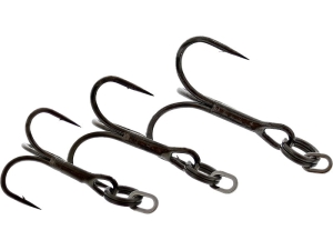 Rigged Seatrout Treble Hooks #8 5pcs Negru