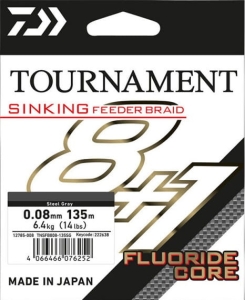 Daiwa Tournament Feeder Braid 135m 0.08mm Gri