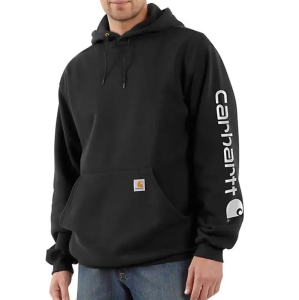 Carhartt Midweight Logo Hood negru S