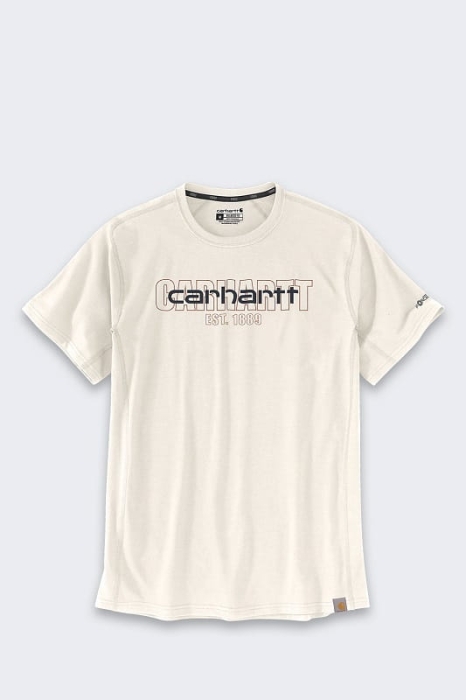 Koszulka Carhartt Force Midweight Logo Malt.jpg