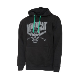 Madcat Skull Hoodie L Negru
