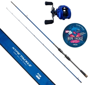 Set Hype Tackle H2 HF 2.21m 10-50g+H2-150LH+0.15mm, 12kg Violet