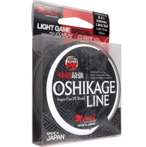 MOMOI Oshikage linie împletită 0.053mm/1.3kg 150m Gri