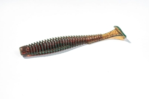 FishUP U-Shad 2" #019 Motor Oil/Red 10pcs