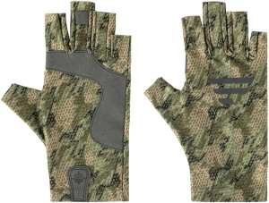 Mănuși preferate de pescuit solar UPF50 Khaki L/XL
