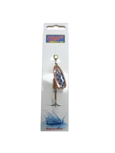 Mepps COMET DECORE cupru/puncte albastre 3/6,5g