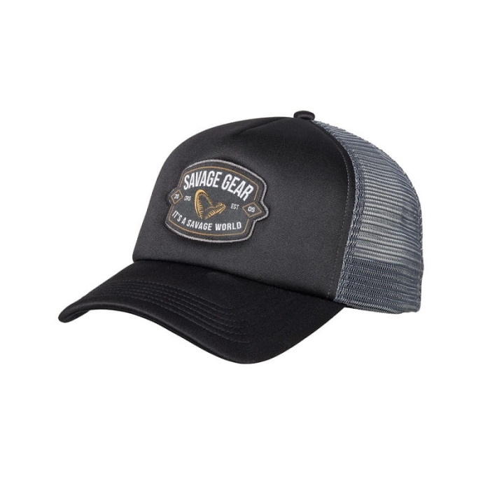 Czapka Savage Gear Badge Trucker Cap Black.jpg