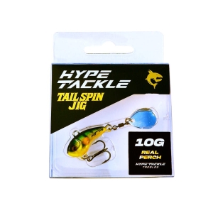 Hype Tackle Rotating Tail Tail Spin Jig real Perch 10g 1pcs