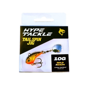 Hype Tackle Rotating Tail Tail Spin Jig Gold Roach 10g 1buc