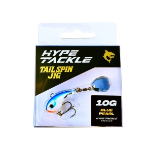 Hype Tackle Rotating Tail Tail Spin Blue Pearl 10g 1piece