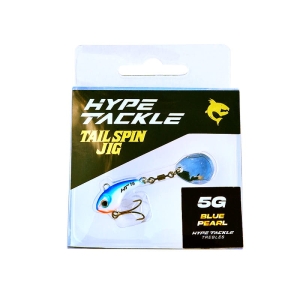 Hype Tackle Rotating Tail Tail Spin Blue Pearl 5g 1piece