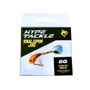 Hype Tackle Rotating Tail Tail Spin Jig Violet Gold 5g 1piece