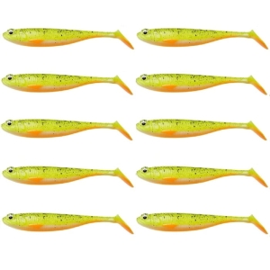 Set de cauciuc Hurt Dam Shadster Slim 6.5cm Lemon Shiner 10 buc