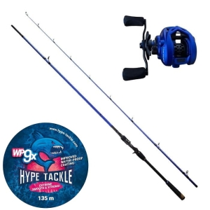 Set Hype Tackle H2 2.51m Până la 85g 2cz C +H2-150LH+0.19mm, 15kg 135m Purple