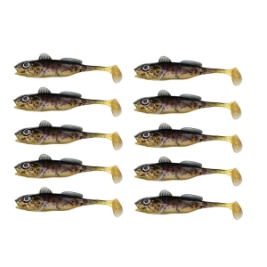 Rubber Hurt Set Berkley Pulse Realistic Goby 12cm Bullhead 10pcs