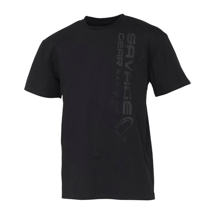 Koszulka Savage Gear Vertical Logo Tee Black.jpg