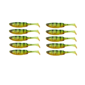 Rubber Hurt ZESTA 10pcs Savage Gear Sraft 10cm 6g Firetiger