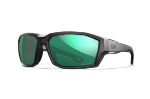 Okulary Wiley X Alpine Captivate Polarized Green Mirror Translucent Black