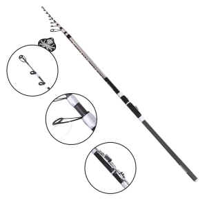 Lansetă Kraken Black Pearl TELE FLOAT 400cm până la 35g, 6 tronsoane
