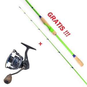 Set Promoțional: Mulinetă Hype Tackle H2 3000 + Lansetă Hype Tackle Fresh 2,44m (5-25g) CADOU!