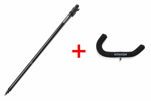 Set: Suport pentru lansetă KRAKEN Black Pearl Bankstick 75-125cm + Suport anterior KRAKEN Black Pearl Front Rest Eva