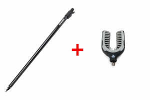 Set: Suport pentru lansetă KRAKEN Black Pearl Bankstick 75-125cm + Suport posterior KRAKEN Black Pearl Butt Rest