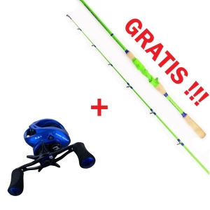 Multiplicator Hype Tackle H2-150LH + CADOU Lansetă Hype Tackle Fresh 2.14m UP TO 45G 2 tronsoane Cast