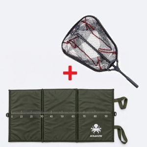 Set pentru răpitori | Minciog Abu Garcia Spike 60 × 50 cm + Saltea pentru pește Kraken 94 × 48 × 2 cm