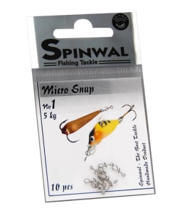 Spinwal micro snap nr.1 5kg 10buc.