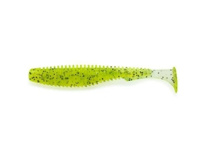 FishUP U-Shad 6,2cm #055 Chartreuse Black 9buc