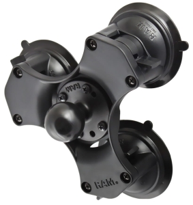 RAM Twist-Lock Triple Suction Cup Ball Base 1.5" RAM Twist-Lock Triple Suction Cup Ball Base 1.5" mount