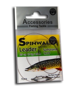 Spinwal steel leader 25cm 12kg 2buc.
