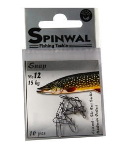 Spinwal cârlig cu snap nr.12 15kg 10buc.