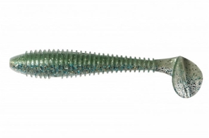 KEITECH SWING IMPACT IMPACT FAT 3.8" LT#50 Green Shad x6