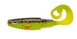 Berkley Sick Curl 8cm Brown Chartreuse 1pc