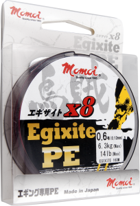 MOMOI Egixite împletitură de linie împletită 0.16mm/8.1kg 135m gri