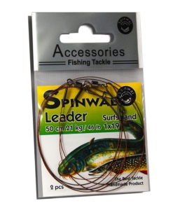 Spinwal Steel leader 50cm 21kg 2buc.