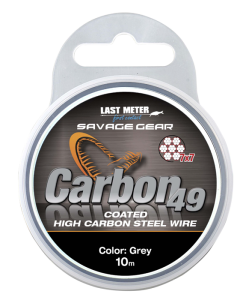 SG CARBON49 STEELWIRE 10M 0.60MM 16KG COATED GREY SG CARBON49 STEELWIRE 10M 0.60MM 16KG COATED GREY
