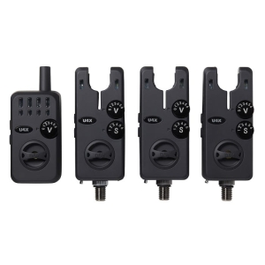 DAM U4X Set de alarmă pentru mușcături 2+1 verde/roșu DAM U4X Bite-Alarm Set 2+1 verde/roșu