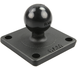 Baza de minge RAM Ball Base cu model cu 4 găuri de 1,5" x 1,5"