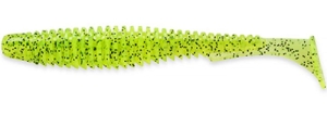 FishUP U-Shad 3"#055 - Chartreuse/Negru