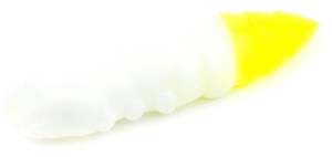 FishUP Pupa 1.2" #131 - White/Hot Chartreuse10pcs