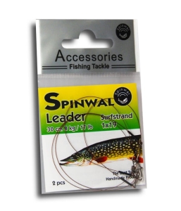 Spinwal oțel leader 30cm 8kg 2buc.